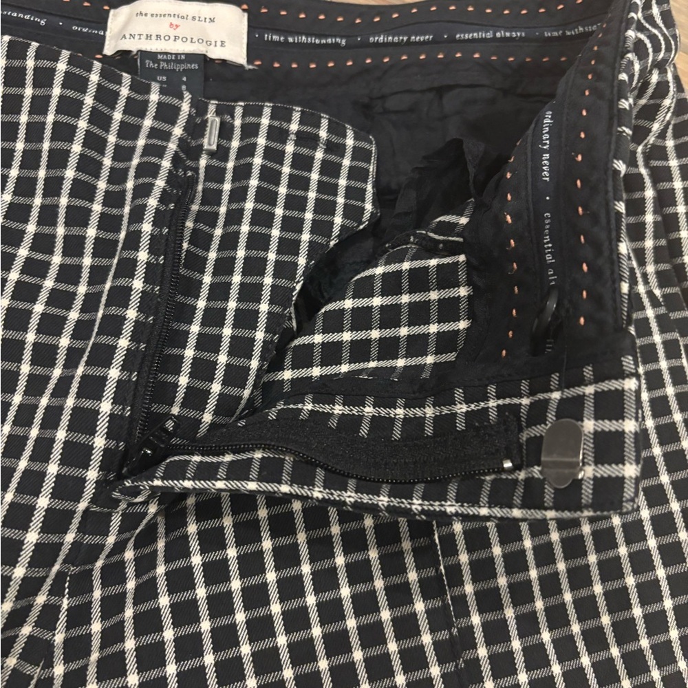 Anthropologie Black and White Essential Slim. XS - Picture 5 of 9